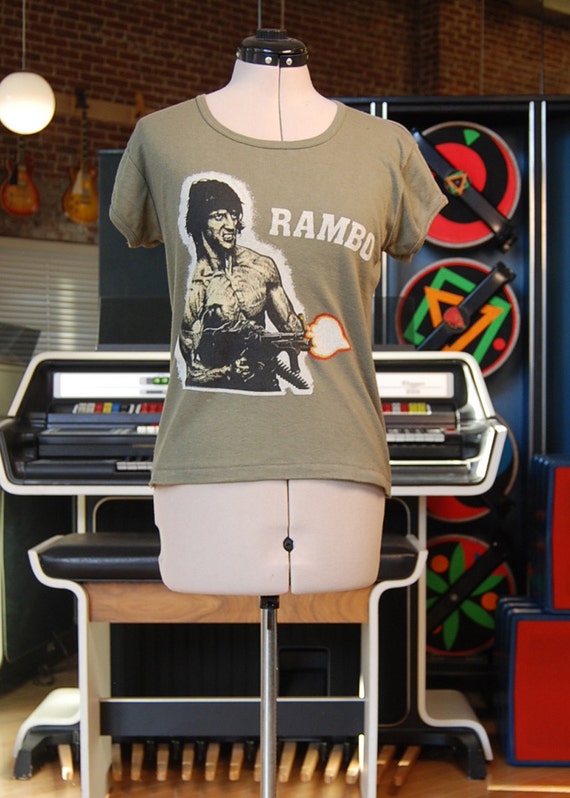 Vintage 80s FIRST BLOOD/Rambo T-Shirt - image 2