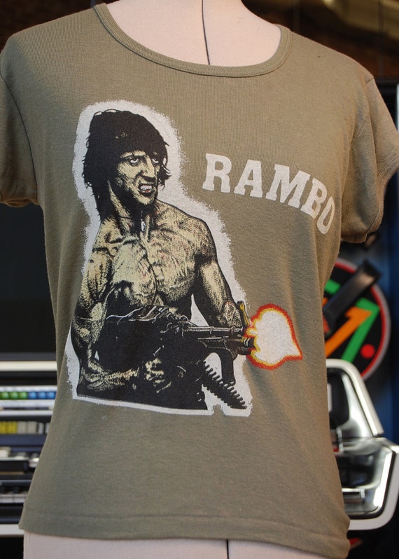 Vintage 80s FIRST BLOOD/Rambo T-Shirt - image 4