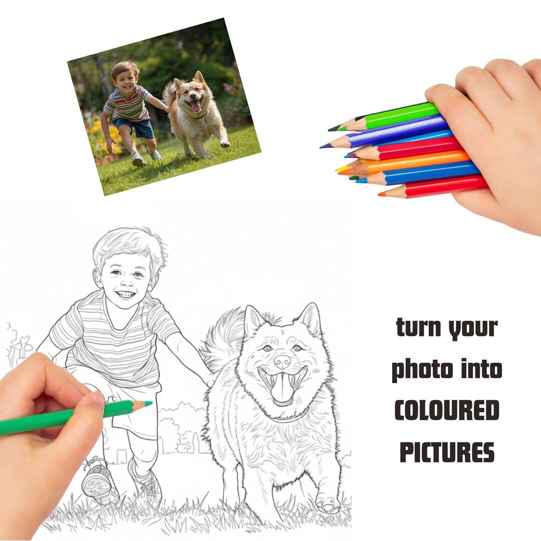 Customize Your Photo Into a Coloring Page (digital Download) - Etsy