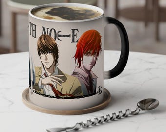 Taza de personajes de Death Note / Cambia de color 11 oz