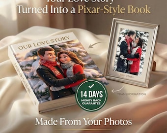 EBook personalizzato per San Valentino in stile Pixar 3D | Una storia d'amore unica raccontata attraverso le foto | Un regalo romantico per le coppie