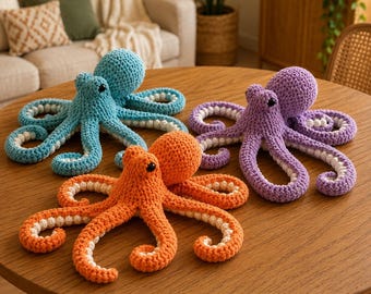 Anchor the Octopus Crochet Pattern | Giant Octopus Amigurumi (PDF Digital Download )