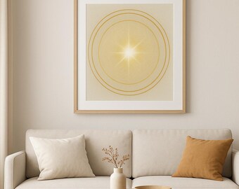 Feng Shui Energy Art Print – Sacred Protection, Spiritual Home Decor (Digital Download)