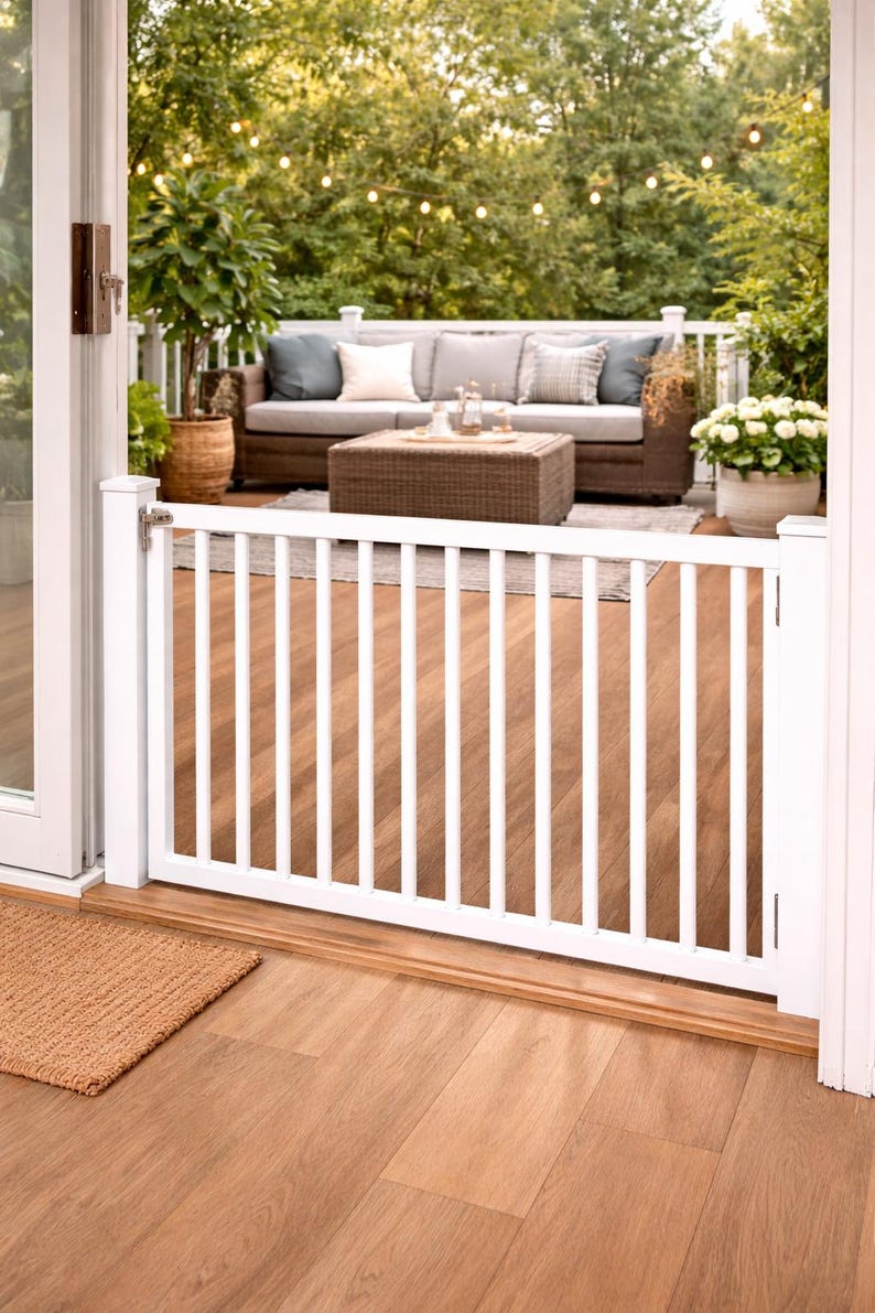 Custom Baby Gate Wooden Stair Safety Barrier - Etsy