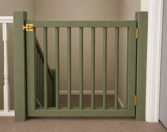 Wooden Stair Gate, Child Safety Indoor Divider