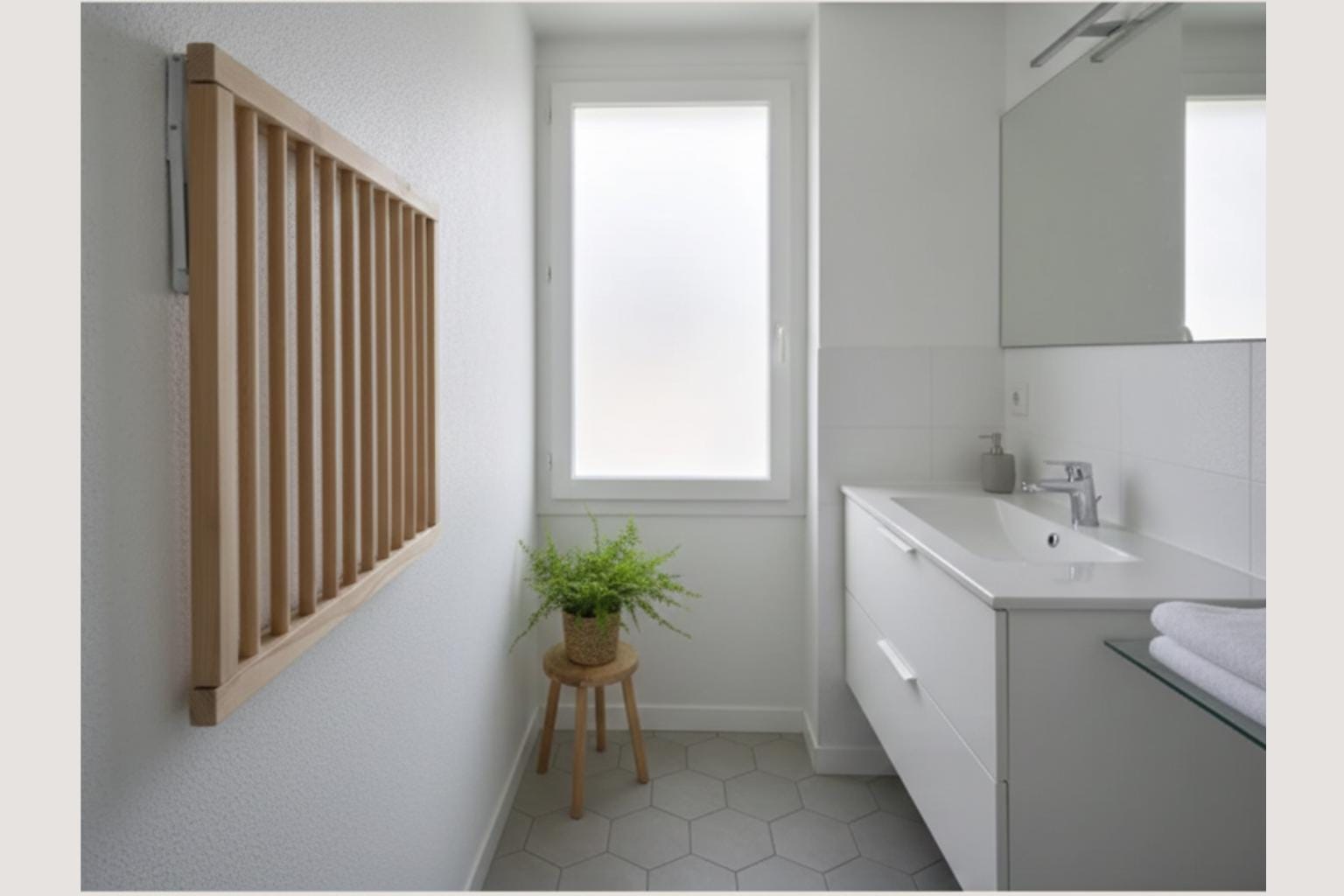 Séchoir mural, séchoir à linge en bois