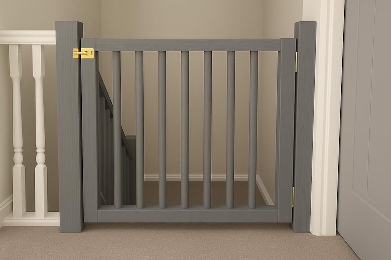 Adjustable Stair Gate, Wooden Child Pet Divider - Etsy