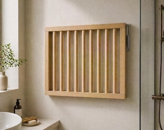 Estante de pared para lavandería, organizador plegable para secar la ropa