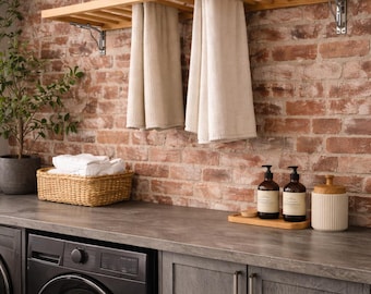 壁掛け式物干しラック 折りたたみ式衣類乾燥機（小型ランドリールーム用）