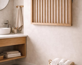 壁掛け式引き出し式物干しラック