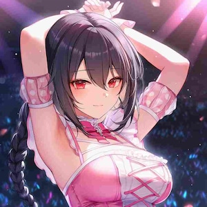 Idol-style AI illustrations　Idol-style AI Illustration Digital Art for Fans, Unique Printable Decor, Gift for Anime Lovers