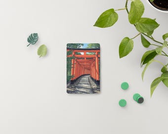 Decoración de pared con arte digital con IA de Kyoto Torii