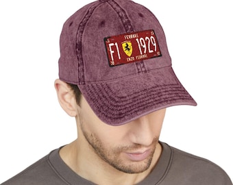 Retro Italian Racing License Plate Hat Design | F1 Car Graphic (Digital Download)