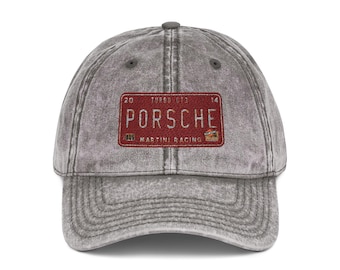 Porsche Licensed Embroidered Cap Vintage Baseball Cap | Retro Racing Logo