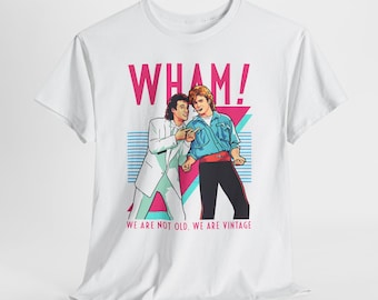 Wauw! Retro duo-T-shirt jaren 80 | Vintage stijl