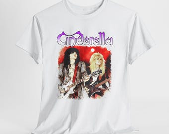 Camiseta de la banda de rock de Cenicienta / Camiseta con arte de álbum retro