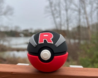 Team Rocket Pokeball, 3D Printed Collectible Toy