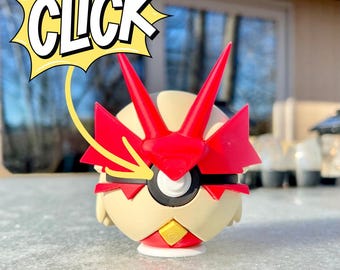 Blaziken Pokeball, 3D Printed Anime Collectible Toy