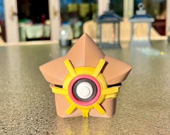 Pokemon Fidget Toy, Staryu 3D Printed Pokeball, Gamer Desk Decor