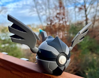 Pokemon Pokeball Zekrom Gift, Poke Ball Collectible Toy, 3D Printed Anime Display, Pokémon Wall Art