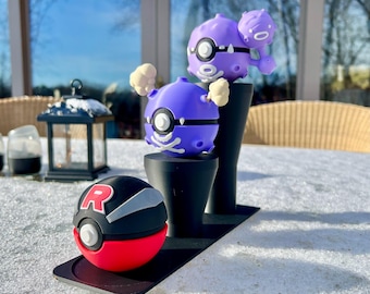 Pokeball Display Stand, 3D Printed Display Stand for Collectables