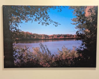 Missouri River, Fall • 24 x 36 Gallery Canvas