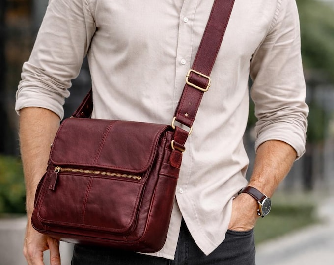 Handcrafted Leather Crossbody Sling, Minimalist Chest Pack, Unisex Everyday Carry, Travel Messenger Style