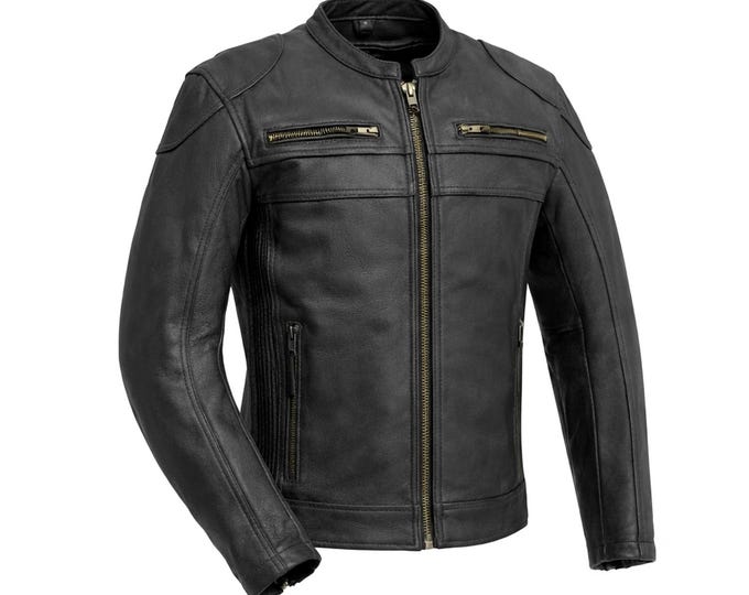 Men’s Armored Motorcycle Coat | Handmade Biker Riding Gear