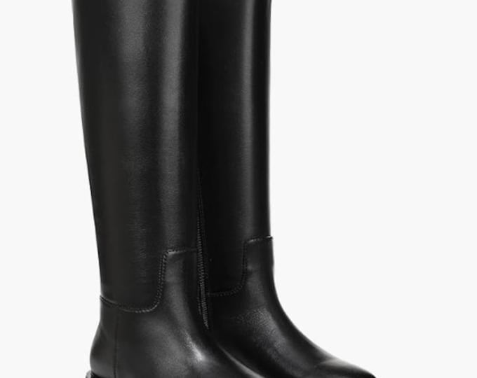 Women’s Genuine Leather Knee High Boots – Luxury Long Boots – Soft & Durable Design