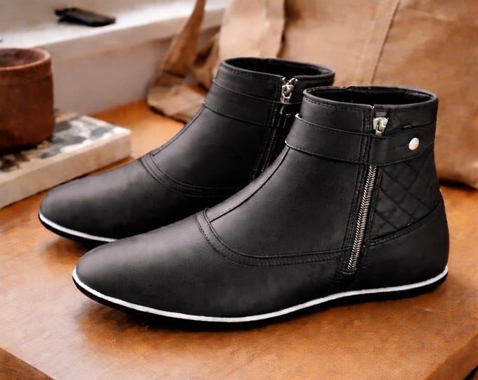 Leather Khuffain Socks | Unisex Prayer Socks for Men & Women | Comfortable Flat Sole | Multiple Colors