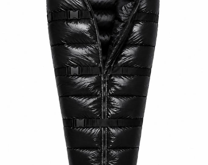 Mummy-Style Puffer Cocoon, Hooded Camping Gear, Warm Outdoor Quilt, Adult Cold Weather Bedding