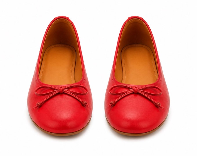Handmade Leather Ballet Flats | Comfortable Women Slip Ons