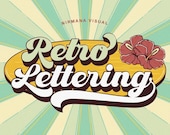 Groovy Retro Font, 70s Bubbly Display Alphabet, Psychedelic Funky Typography Download, Digital OTF TTF