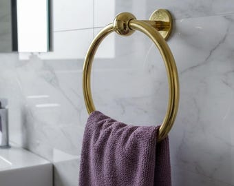 Hammered Braass Toilet Paper Holder Shelf – Wall Mounted Bathroom towels holder’s