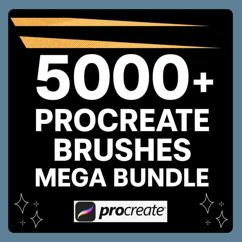 5000+ Procreate Brush Mega Bundle | Sketch, Tattoo, Calligraphy ...