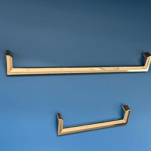 Maniglia per ringhiera moderna color oro 320 mm - Trestani GL