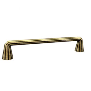 Maniglia per cassetto in ottone anticato, maniglia per mobile scanalata, ferramenta per mobili vintage