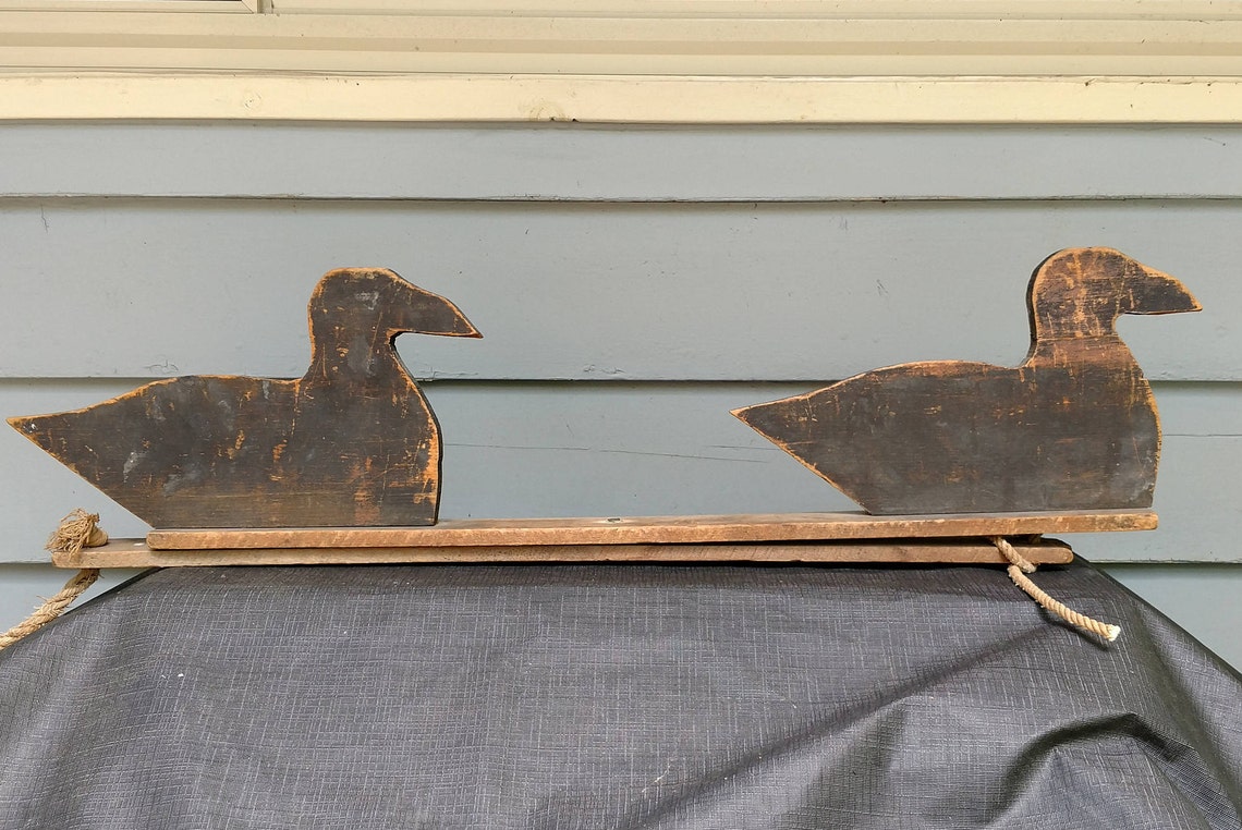 Vintage Duck Decoys Wooden Vintage Primitive Y Boards Rustic Etsy