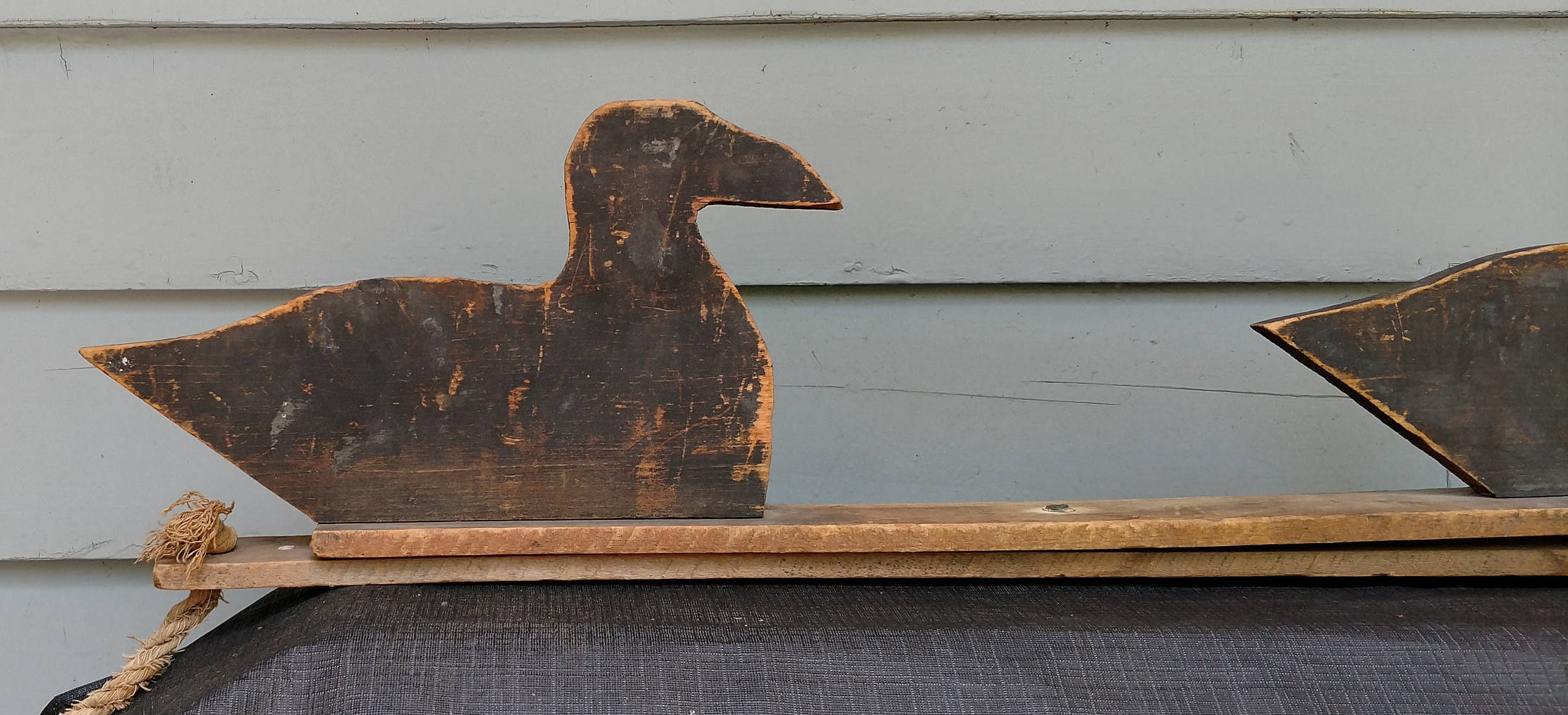 Vintage Duck Decoys Wooden Vintage Primitive Y Boards Rustic Silhouette