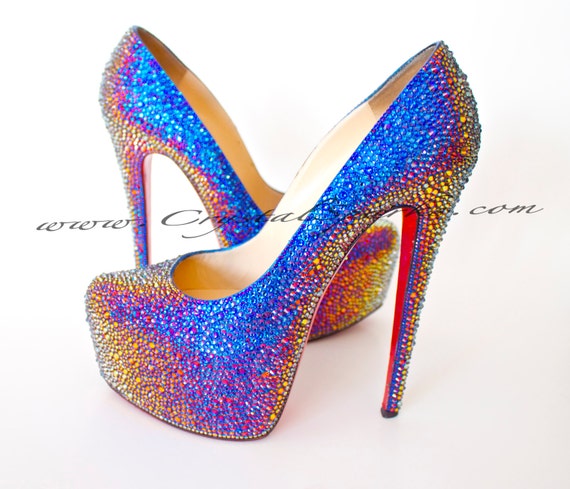 swarovski crystal louboutin shoes