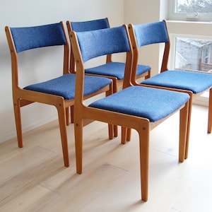 Set of 4 Mid Century Modern Teak Dining Chairs Made in Thailand image 3