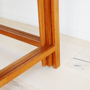 Danish Modern Solid Teak Nesting Tables Peter Hvidt and Orla Molgaard Nielsen France and Deverkosen Made in Denmark image 7