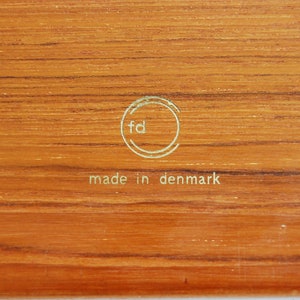 Danish Modern Solid Teak Nesting Tables Peter Hvidt and Orla Molgaard Nielsen France and Deverkosen Made in Denmark image 9