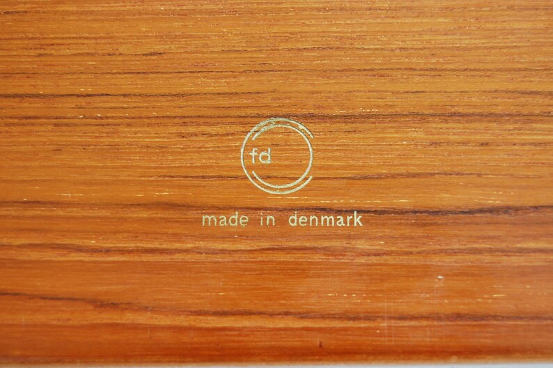 Danish Modern Solid Teak Nesting Tables Peter Hvidt and Orla Molgaard Nielsen France and Deverkosen Made in Denmark image 9