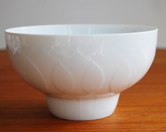 Rosenthal Lotus White Porcelain Serving Bowl Bjorn Wiinblad Made in Germany