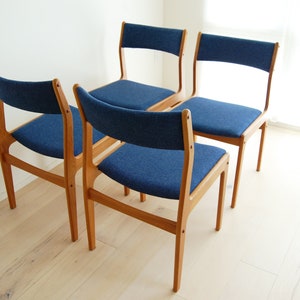 Set of 4 Mid Century Modern Teak Dining Chairs Made in Thailand image 4