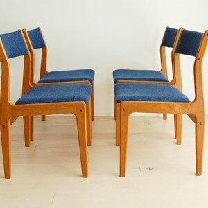 Set of 4 Mid Century Modern Teak Dining Chairs Made in Thailand image 5