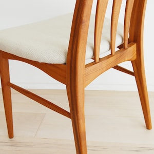 Danish Modern Niels Koefoed Teak Eva Chair for Koefoeds Hornslet Made in Denmark image 5