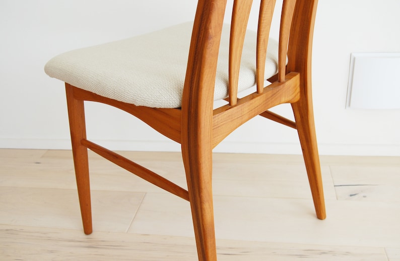 Danish Modern Niels Koefoed Teak Eva Chair for Koefoeds Hornslet Made in Denmark image 5