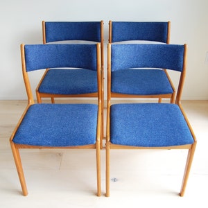 Set of 4 Mid Century Modern Teak Dining Chairs Made in Thailand image 2